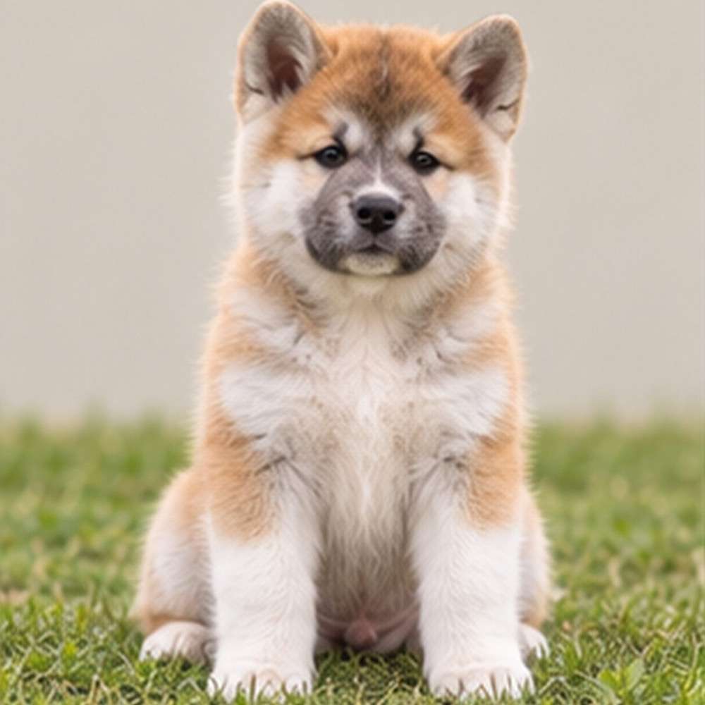 Large, powerful dog with a thick, double coat, standing proudly outdoors