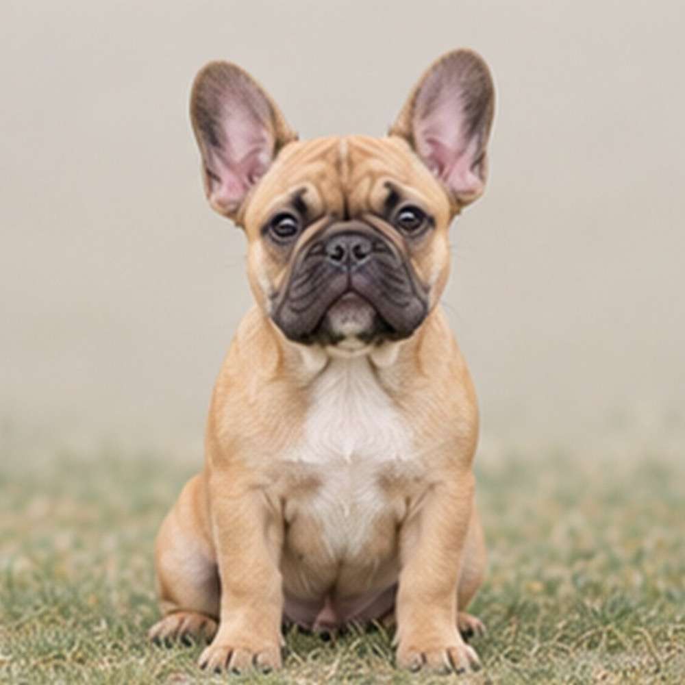 Compact, muscular dog with a sleek brindle coat, sitting proudly