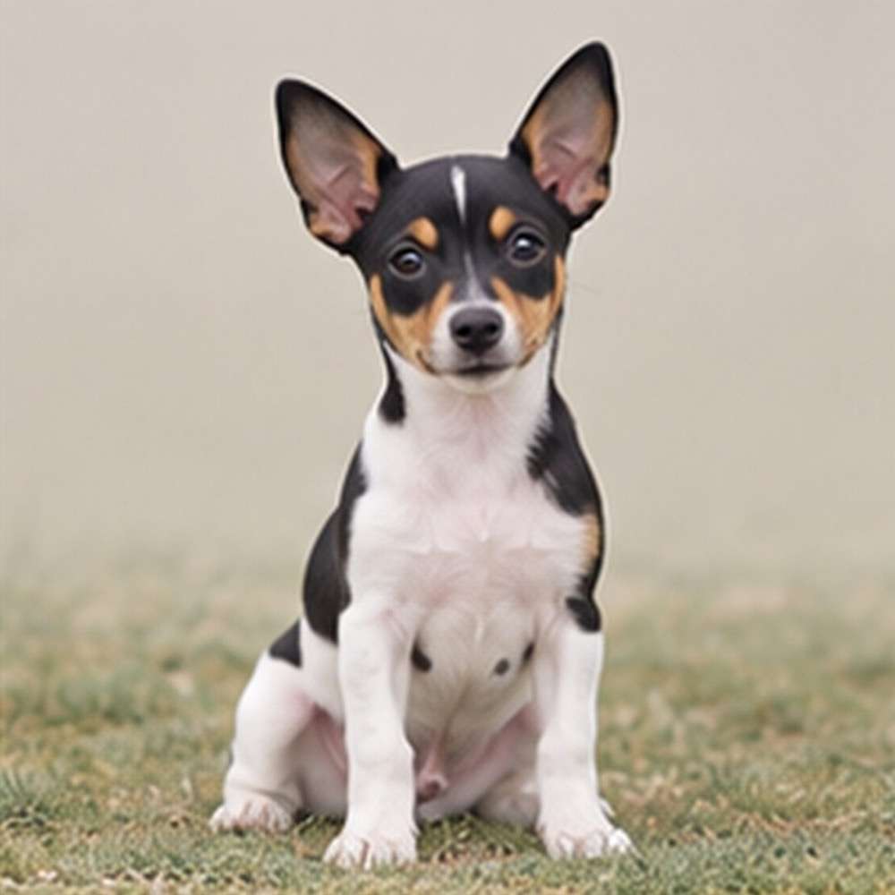 Small, energetic dog with short, smooth coat and alert expression